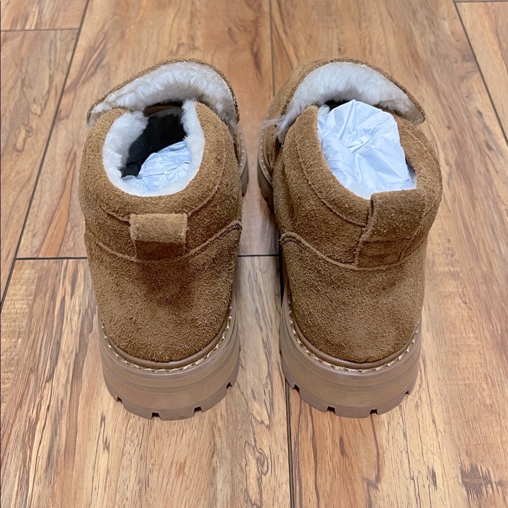 NIB Madewell The Ryder Ankle Boot in Warm Chestnut - Picture 8 of 10